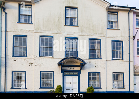 The Old Custom House, Bayards Cove, Dartmouth is a grade II listed buildingnow in private ownership and dates from 1739. Stock Photo