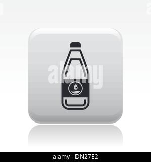 Vector illustration of single water bottle icon Stock Vector