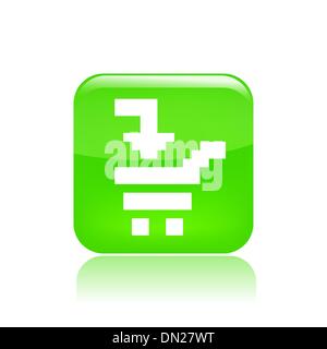 Vector illustration of pixel computer icon Stock Vector