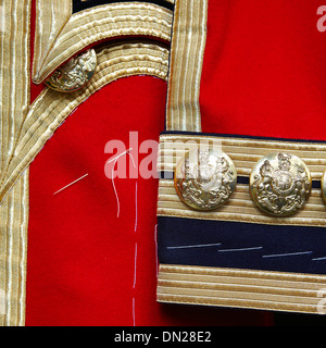 Ceremonial tailoring at Henry Poole, Savile Row, London, England Stock Photo