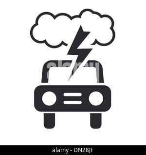 Vector illustration of isolated car storm icon Stock Vector