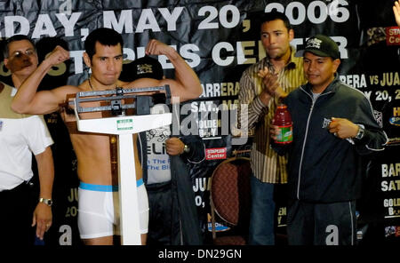 May 19, 2006; Los Angeles, CA, USA; MARCO ANTONIO BARERRA weighs in for his bout against Rocky Juarez at The Staples Center in Los Angeles, CA on May 20. Mandatory Credit: Photo by Rob DeLorenzo/ZUMA Press. (©) Copyright 2006 by Rob DeLorenzo Stock Photo