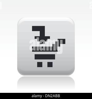 Vector illustration of isolated pixel icon Stock Vector