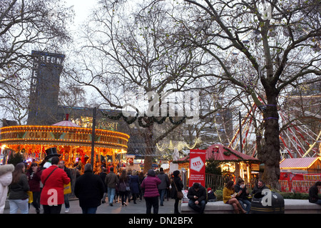 carnival funfair in leicester square london UK 2013 Stock Photo