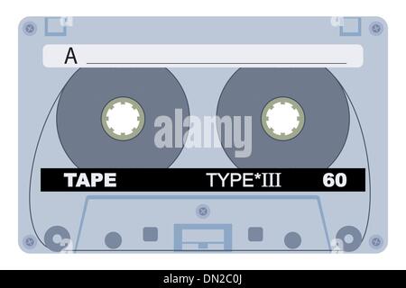 Vector illustration of single '80 isolated tape design Stock Vector