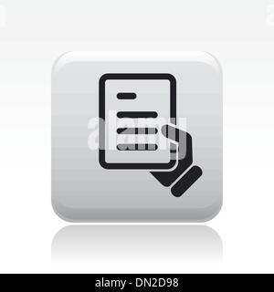 Document single icon. Vector illustration Stock Vector Image & Art - Alamy
