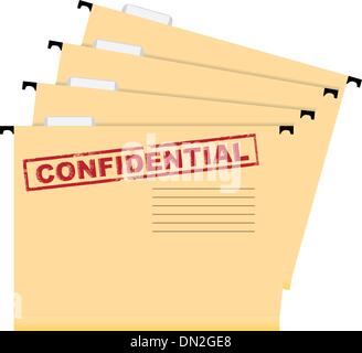 Confidential documents Stock Vector