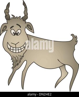 Cheerful goat Stock Vector