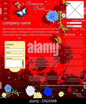 Web template Stock Vector