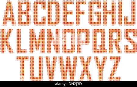 Vector font Stock Vector