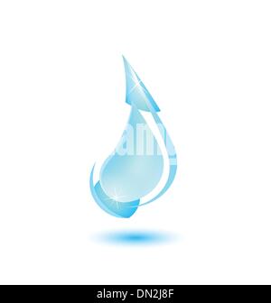 Water drop isolated on white background Stock Vector