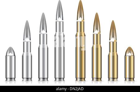 Set of bullets Stock Vector