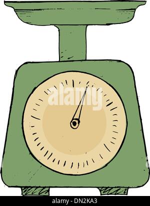 Premium Vector  Analog weighing scale cartoon element vector concept design