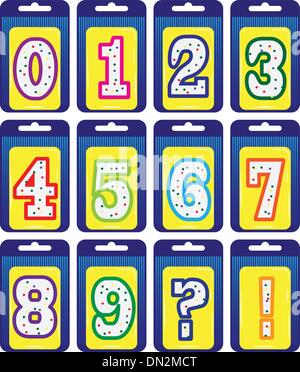 Numbers set. illustration Stock Vector Image & Art - Alamy