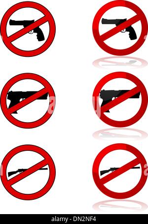 No guns allowed Stock Vector