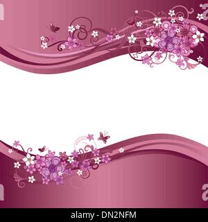 Amazing text and pink butterfly vector illustration design for fashion ...