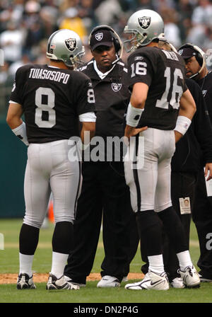 Oakland Raiders head coach Art Shell watches the game from the sidelines in  the first quarter at Giants Stadium in East Rutherford, New Jersey on  December 31, 2006. (UPI Photo/John Angelillo Stock