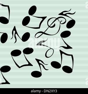 Musical notes pattern Stock Vector