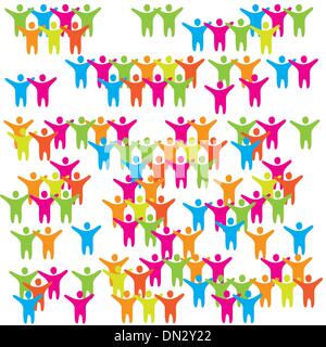 Fans-viewers-crowd Stock Vector