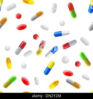 pills background Stock Vector