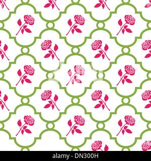 Roses seamless pattern Stock Vector