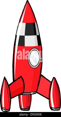 toy rocket, vector image Stock Vector