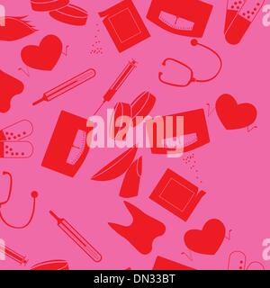 seamless medical pattern Stock Vector