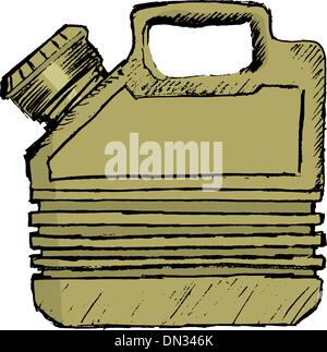 gas can, vector image Stock Vector