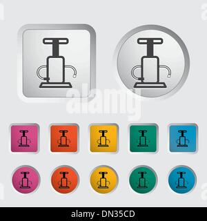 Pump single icon. Stock Vector