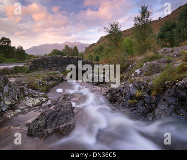 Ashness Bridge in the Lake District National Park, Cumbria, England. Autumn (September) 2012. Stock Photo
