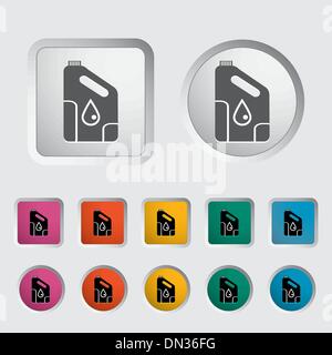 Icon cans of engine oil. Stock Vector