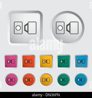 Belt single icon. Stock Vector