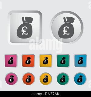 Pound sterling icon. Stock Vector