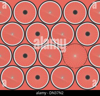 Seamless bicycle pattern Stock Vector