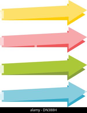Arrows paper Stock Vector
