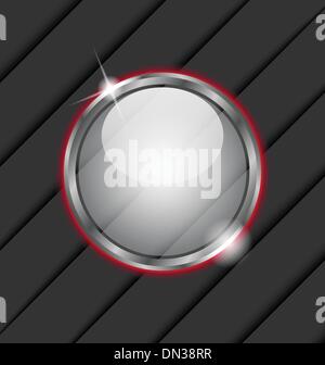 Glass ball as vector speech bubble Stock Vector