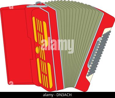 Accordion illustration Stock Vector
