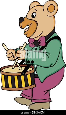 Animal playing intrument Stock Vector