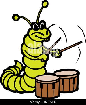 Animal playing intrument Stock Vector