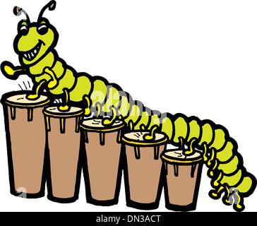 Animal playing intrument Stock Vector