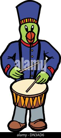 Animal playing intrument Stock Vector