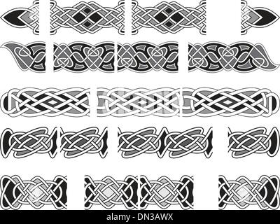 Celtic medieval ornaments Stock Vector