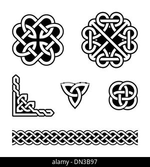 Celtic knots patterns - vector Stock Vector
