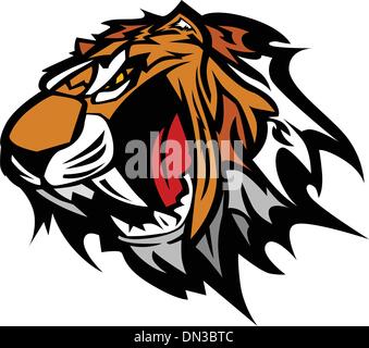 Vector illustration of bengal tiger stripe pattern Stock Vector Image ...