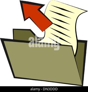 File folder Stock Vector