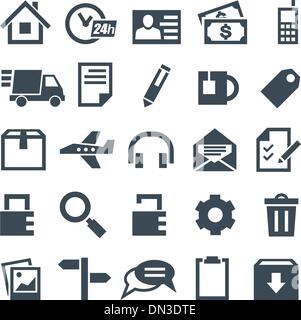 Universal set of icons for mobile applications and web sites. Stock Vector