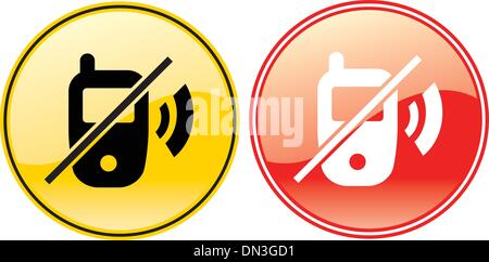 No Cellphones Phone Label Sign Symbol Stock Vector