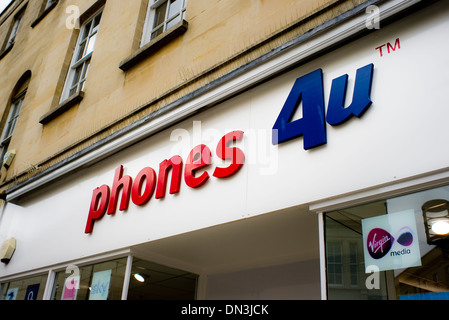 Former phones 4U shop name in Bath Stock Photo