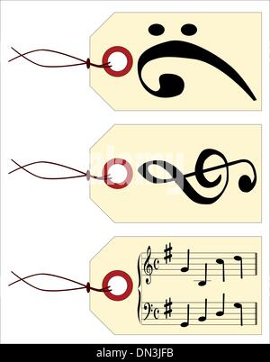 Music Tags Stock Vector