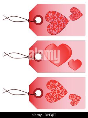 Valentine Tags Stock Vector